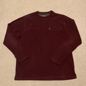 LLBean Mens fleece pullover Large Tall